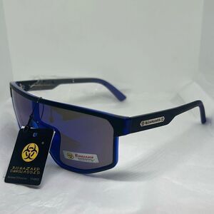Biohazard Mirrored Shield Sunglasses – Model BZ66302